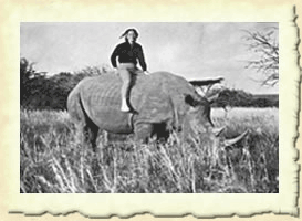 Sue Hart on Rhino
